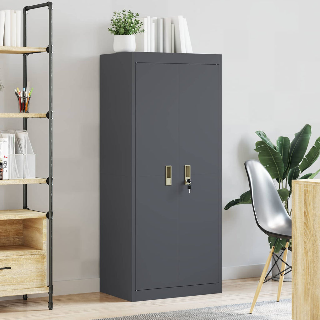 Storage Cabinet Anthracite 60 x 40 x 140 cm Cold-Rolled Steel