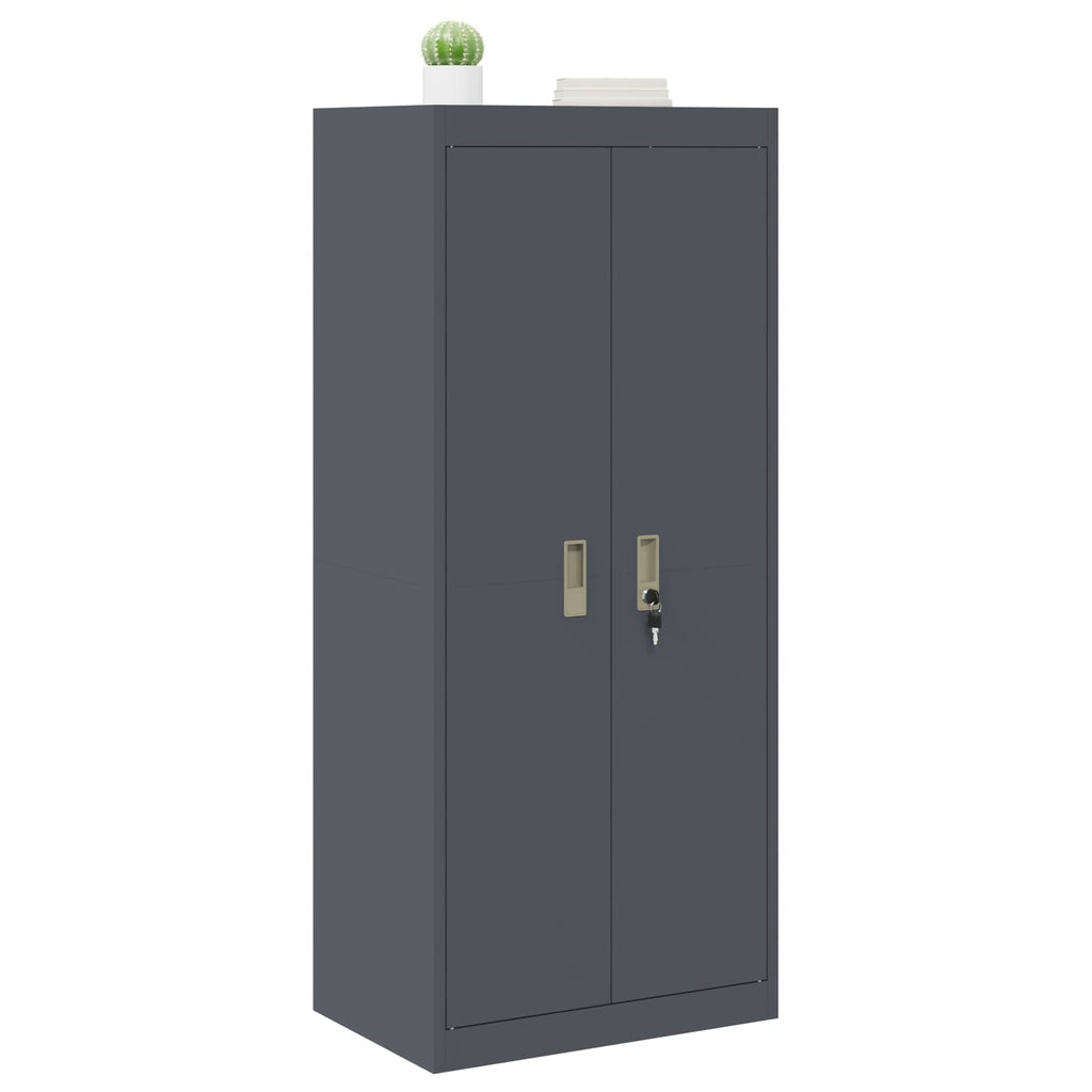 Storage Cabinet Anthracite 60 x 40 x 140 cm Cold-Rolled Steel