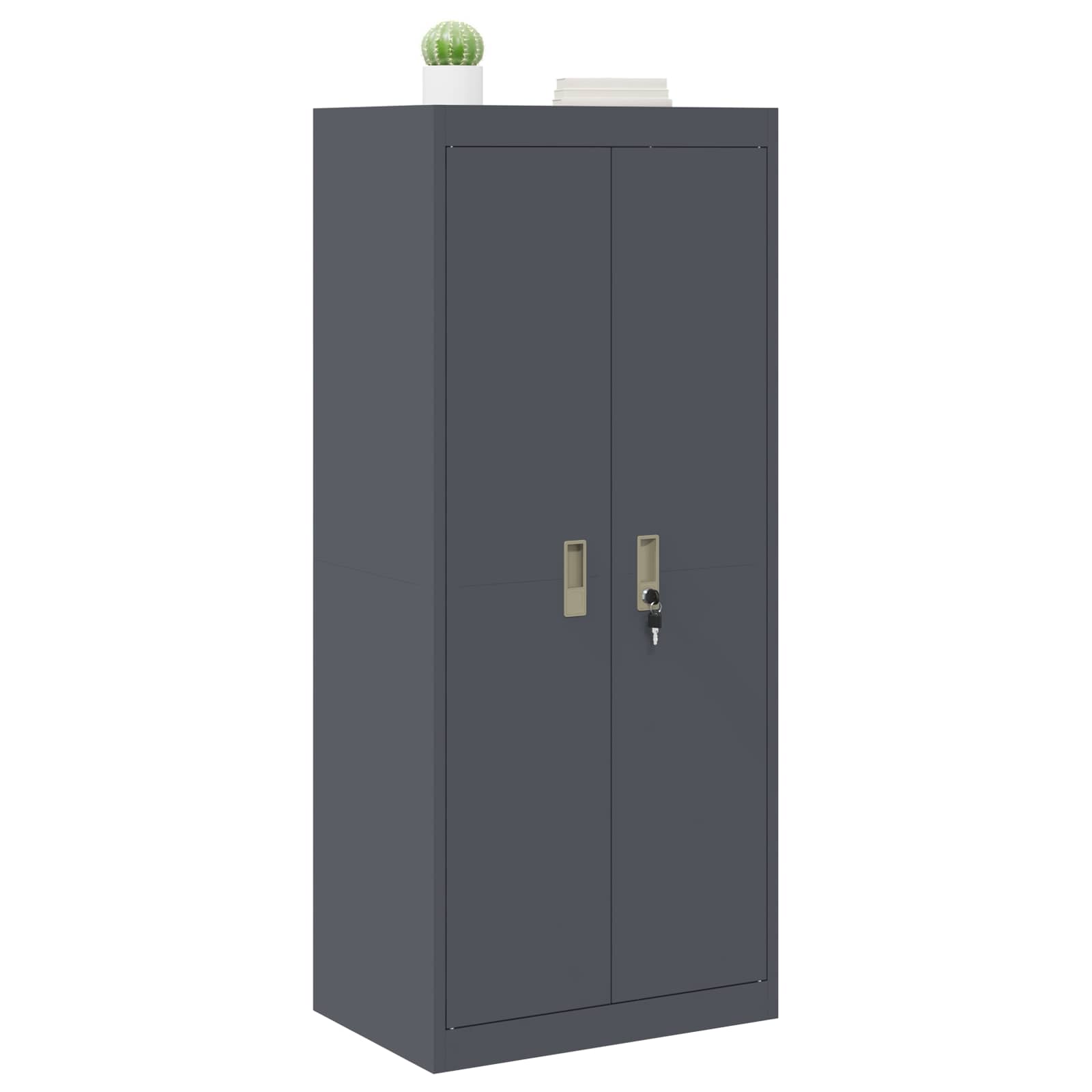 Storage Cabinet Anthracite 60 x 40 x 140 cm Cold-Rolled Steel