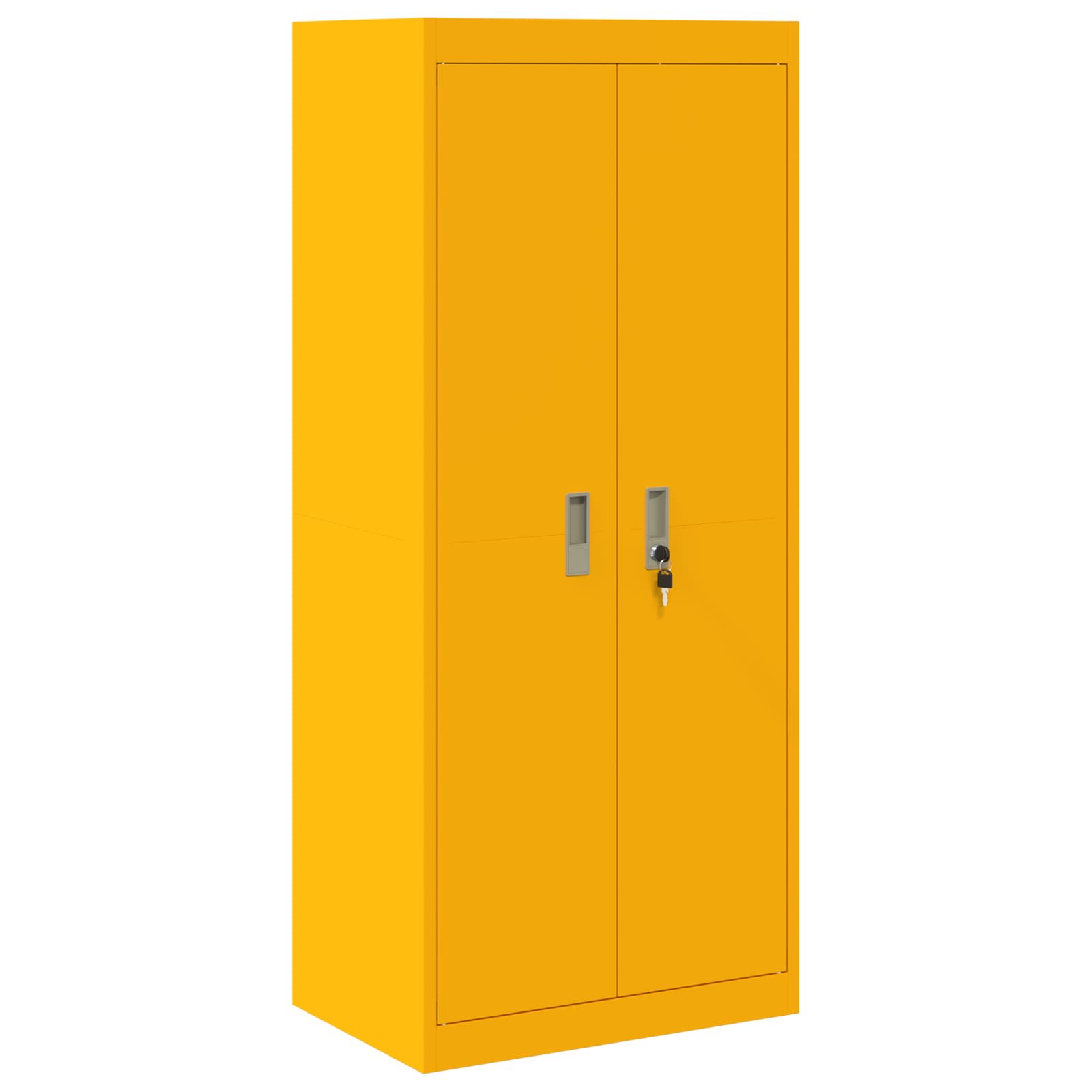 Storage Cabinet with Storage Mustard Yellow 60 x 40 x 140 cm