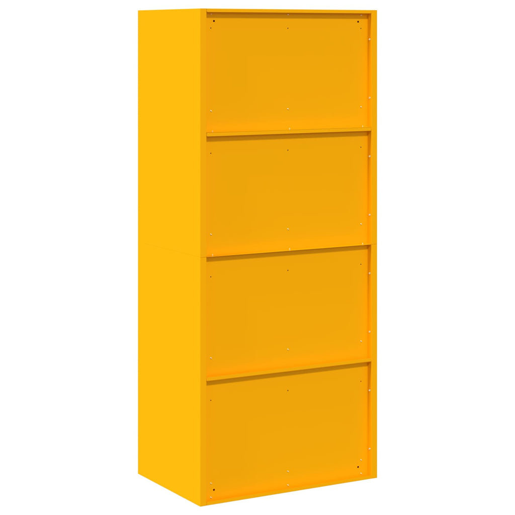 Storage Cabinet with Storage Mustard Yellow 60 x 40 x 140 cm