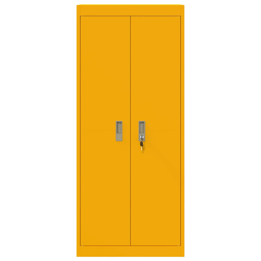 Storage Cabinet with Storage Mustard Yellow 60 x 40 x 140 cm
