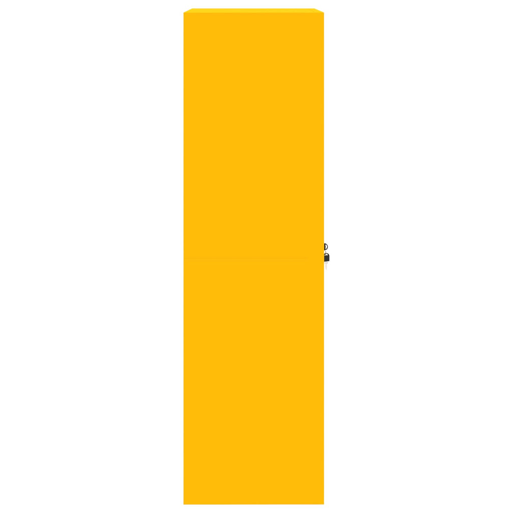Storage Cabinet with Storage Mustard Yellow 60 x 40 x 140 cm