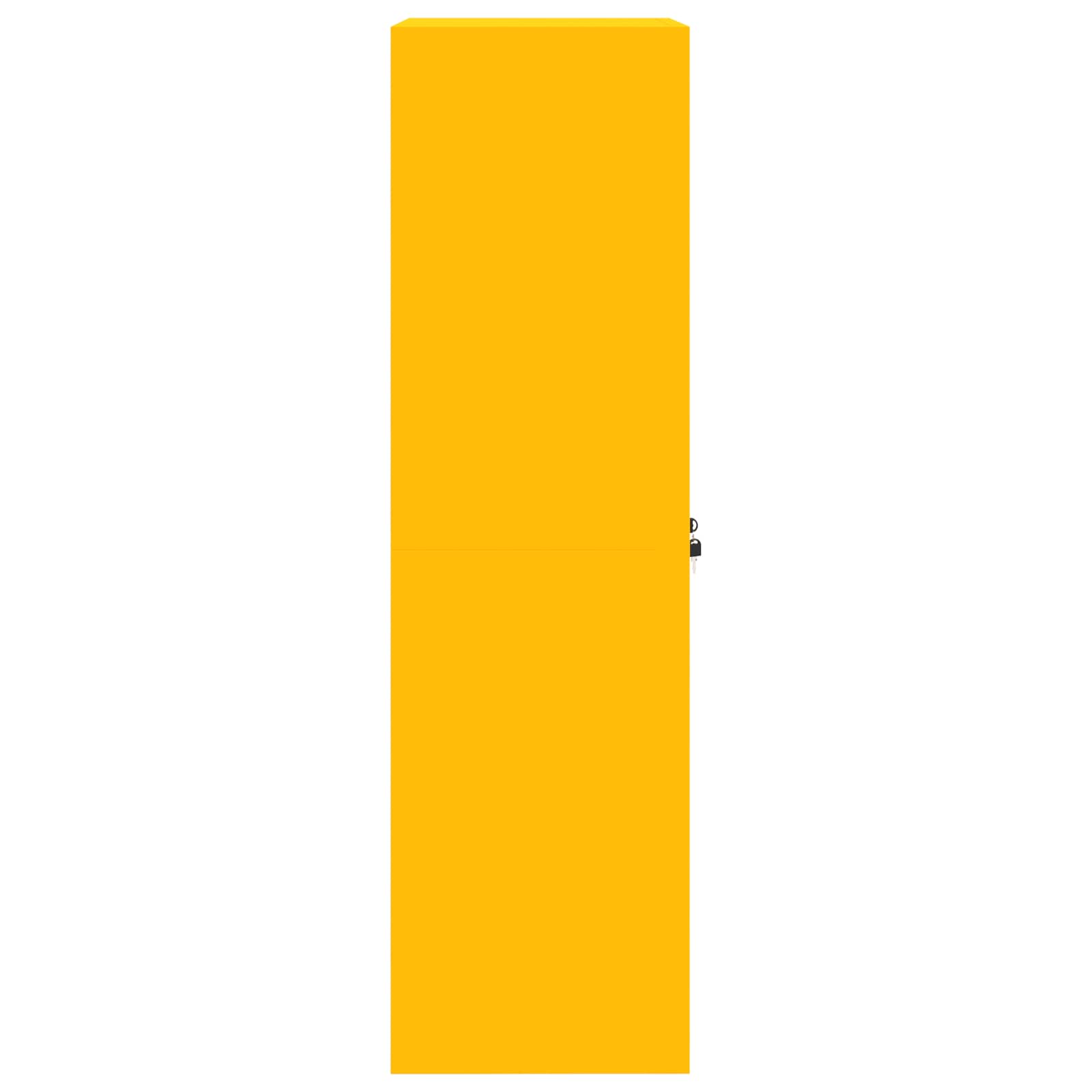 Storage Cabinet with Storage Mustard Yellow 60 x 40 x 140 cm