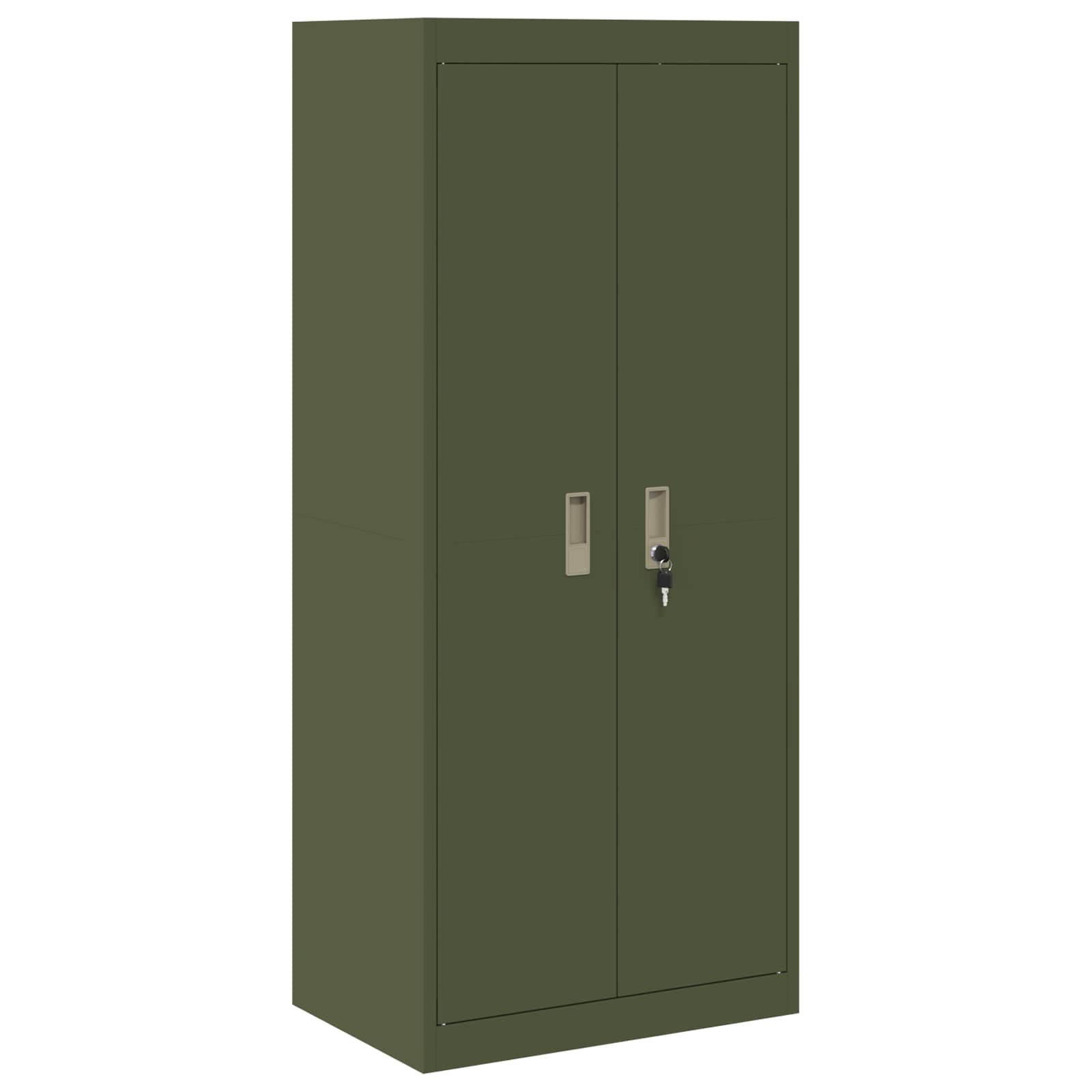 Storage Cabinet Olive Green 60 x 40 x 140 cm Cold-Rolled Steel