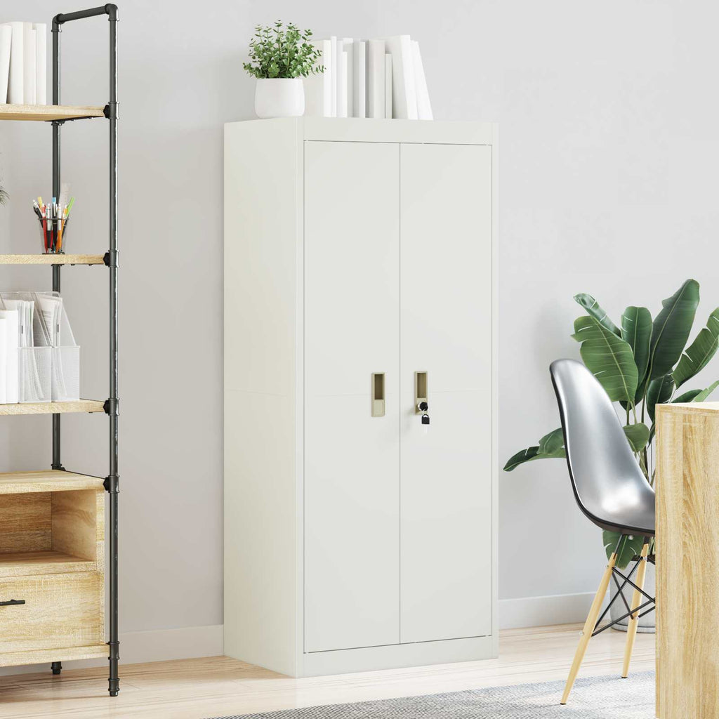 Storage Cabinet White 60 x 40 x 140 cm Cold-Rolled Steel