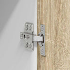 Hanging Cabinet with Door Sonoma Oak and White 50 x 31 x 80 cm