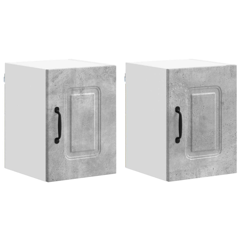 Kitchen Cabinet Kalmar 2 pcs Concrete Grey 30 x 31 x 40 cm