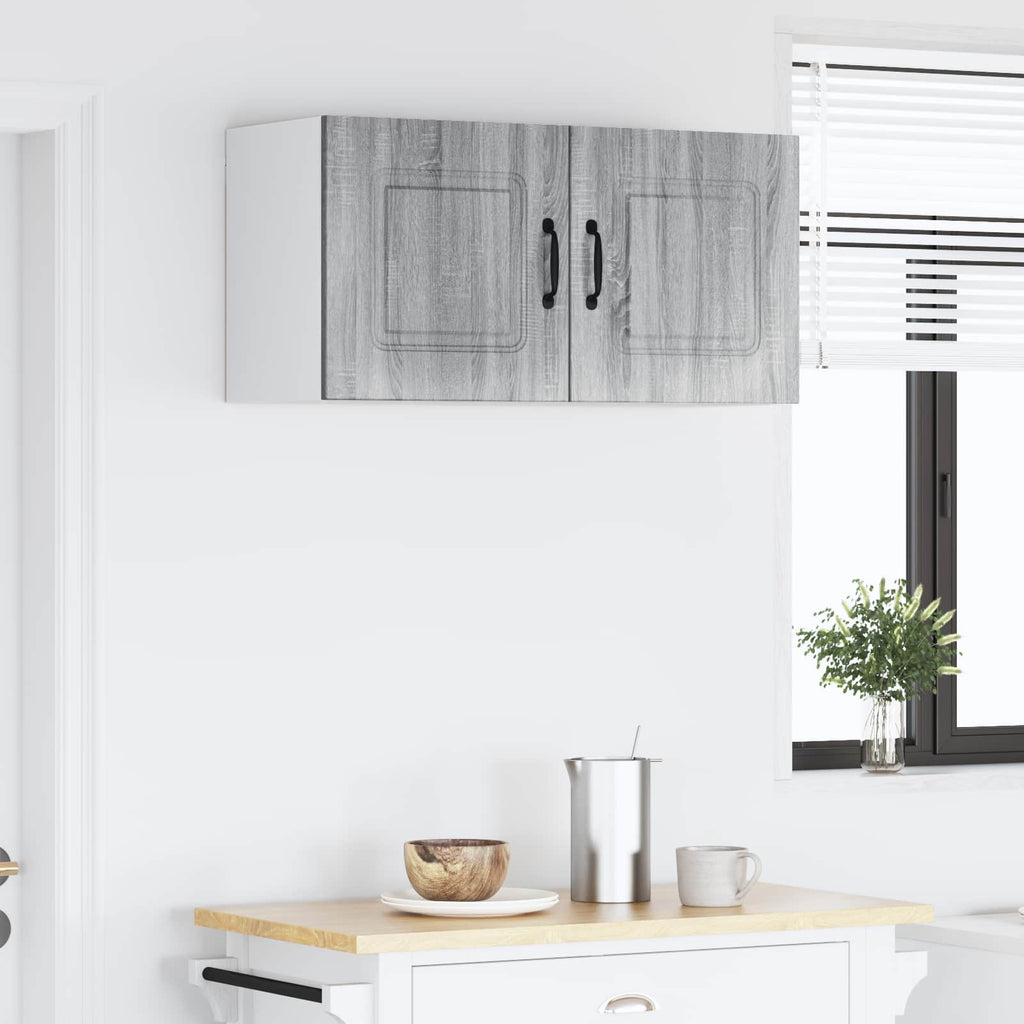 Kitchen Cabinet with Storage Kalmar Grey Sonoma 80 x 31 x 40 cm