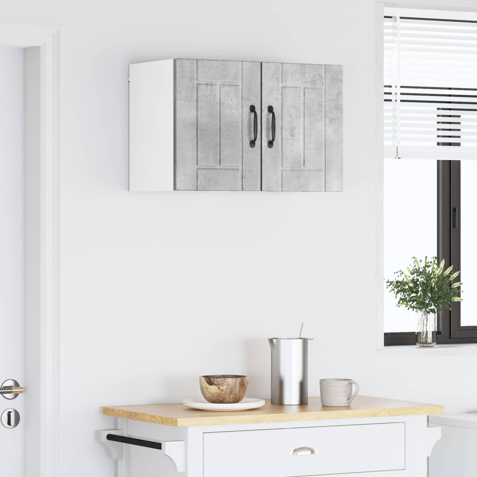 Kitchen Cabinet 2 pcs Concrete Grey 30 x 31 x 40 cm