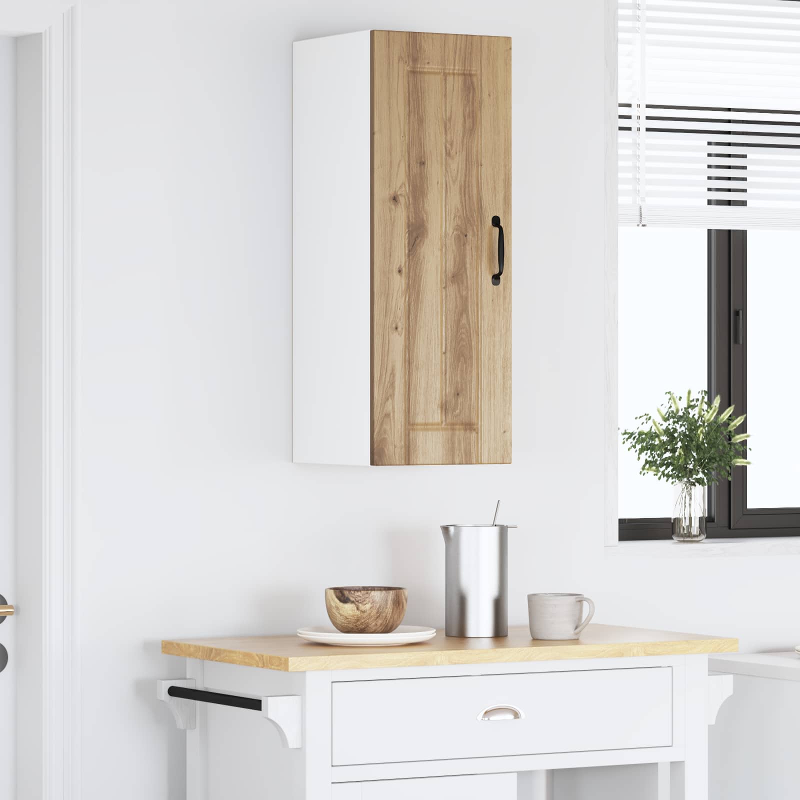 Kitchen Wall Cabinet Wall-mounted Artisan Oak 30 x 31 x 80 cm
