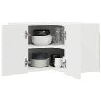 Kitchen Cabinet with Door White 57 x 57 x 40 cm Engineered Wood