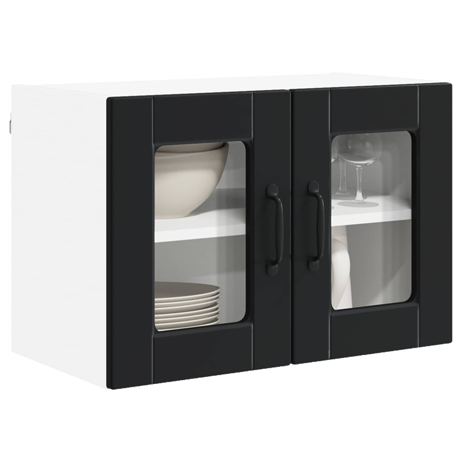 Kitchen Cabinet with Door Black 60 x 31 x 40 cm Engineered Wood