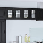 Kitchen Cabinet 2 pcs Black 60 x 31 x 40 cm Engineered Wood