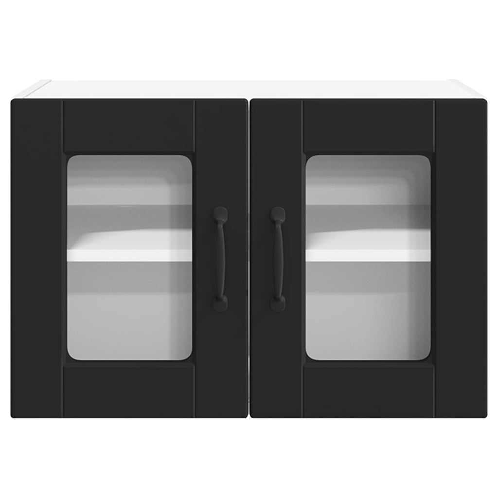 Kitchen Cabinet 2 pcs Black 60 x 31 x 40 cm Engineered Wood