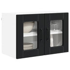 Kitchen Cabinet 2 pcs Black 60 x 31 x 40 cm Engineered Wood