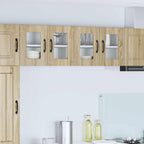 Kitchen Cabinet with Shelf 2 pcs Sonoma Oak 60 x 31 x 40 cm