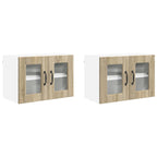 Kitchen Cabinet with Shelf 2 pcs Sonoma Oak 60 x 31 x 40 cm