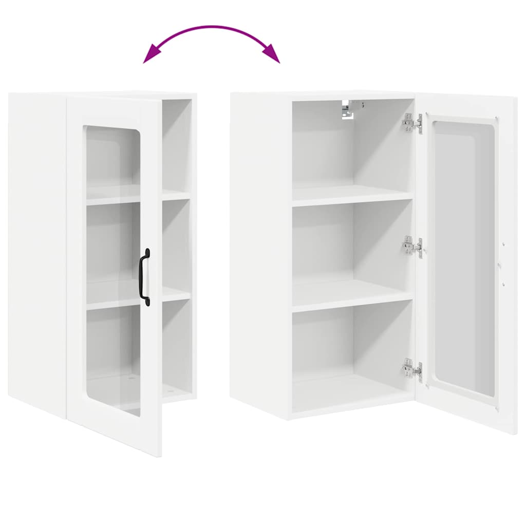 Kitchen Cabinet with Door White 40 x 31 x 80 cm Engineered Wood