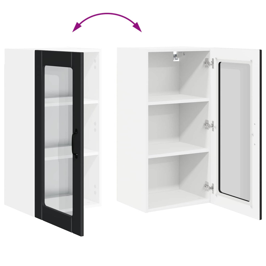 Kitchen Cabinet with Door Black 40 x 31 x 80 cm Engineered Wood