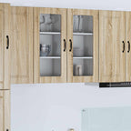 Kitchen Cabinet with Shelf 2 pcs Sonoma Oak 40 x 31 x 80 cm