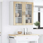 Kitchen Cabinet with Shelf 2 pcs Sonoma Oak 40 x 31 x 80 cm