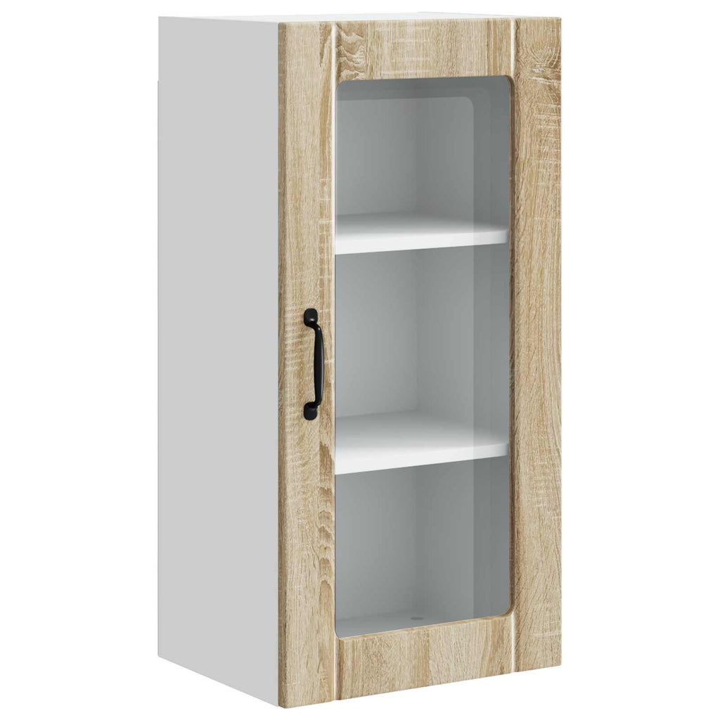 Kitchen Cabinet with Shelf 2 pcs Sonoma Oak 40 x 31 x 80 cm