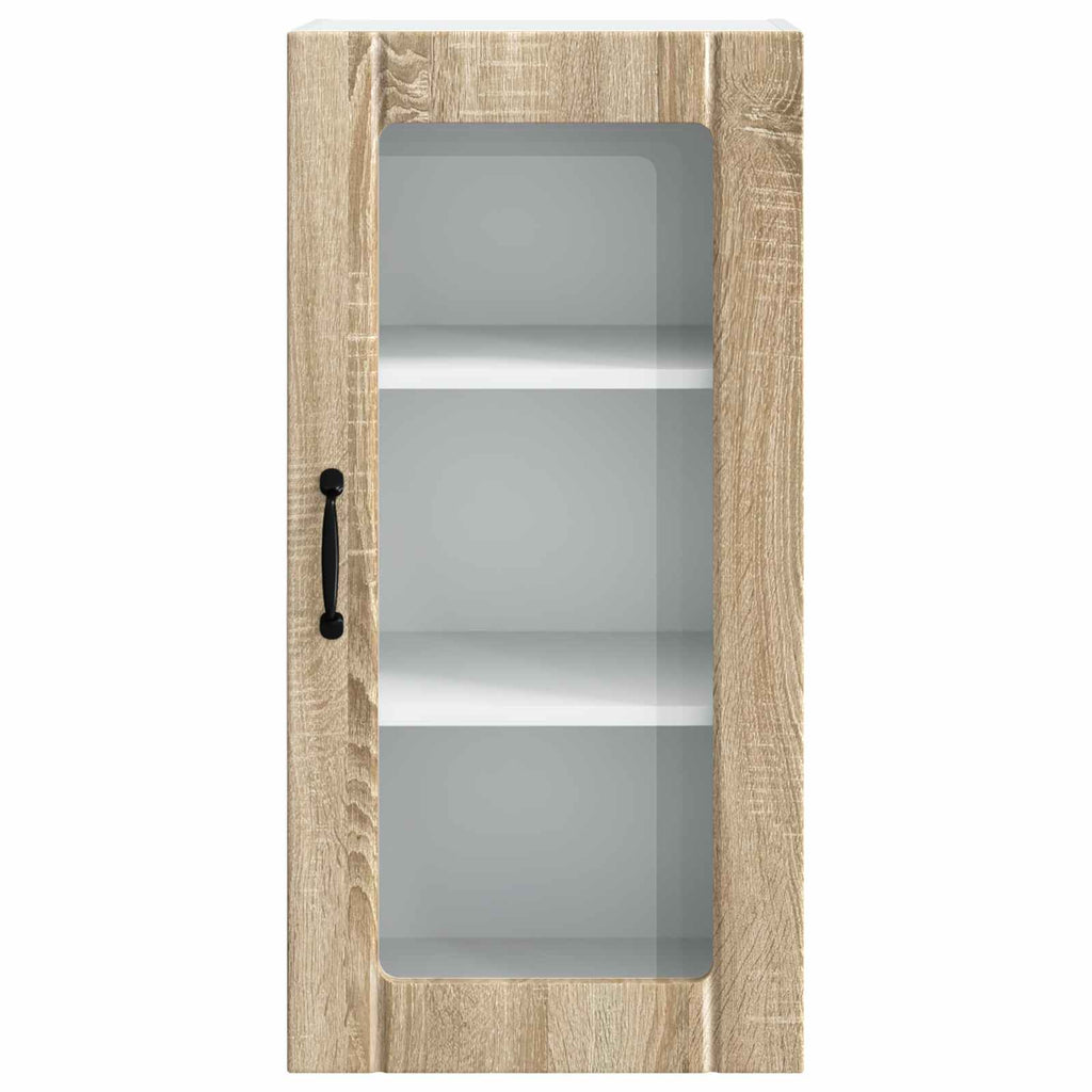 Kitchen Cabinet with Shelf 2 pcs Sonoma Oak 40 x 31 x 80 cm