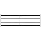 Window Grille Black 175 x 60 cm Powder-Coated Steel