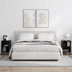 Bedside Table Black Oak 39.5 x 30 x 50 cm Engineered Wood