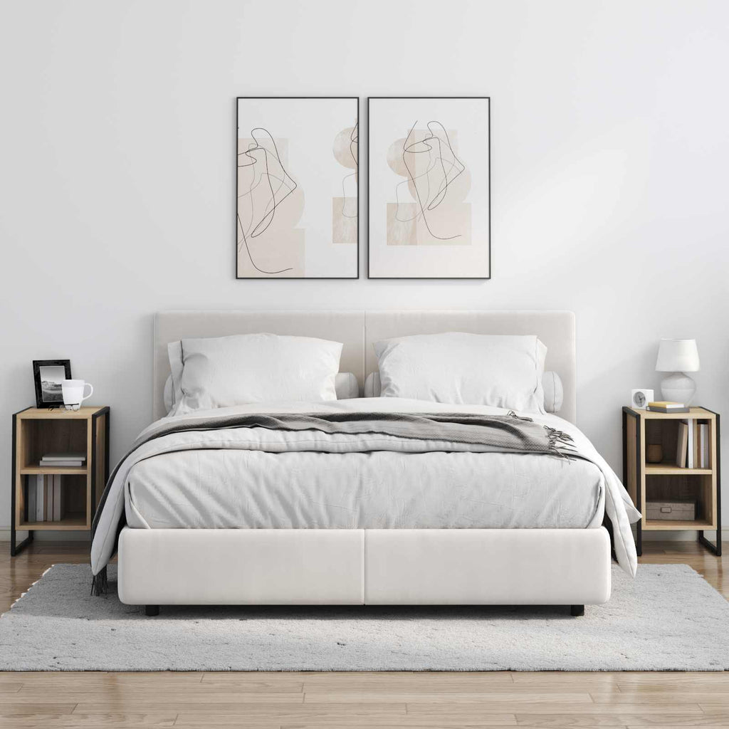 Bedside Table 2 pcs Sonoma 39.5 x 30 x 50 cm Engineered Wood