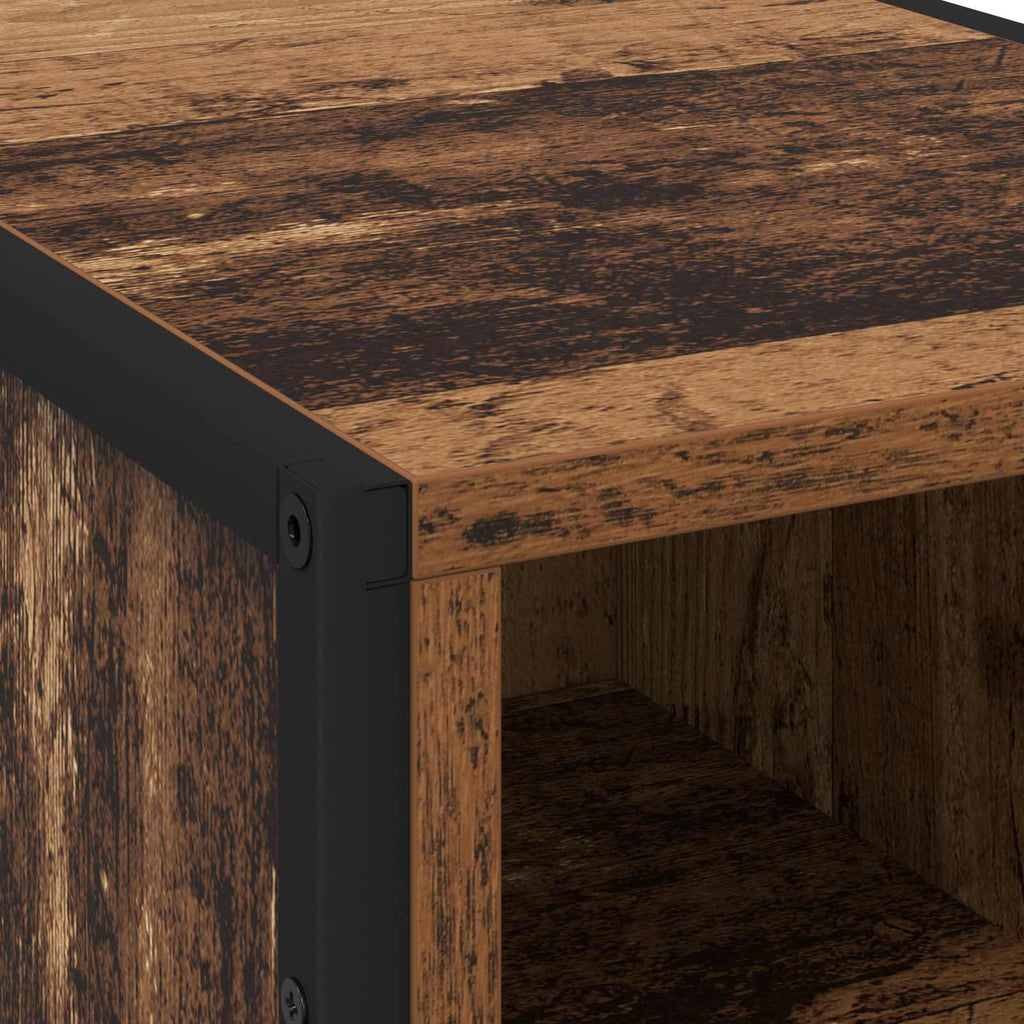 Bedside Table 2 pcs Old Wood 39.5 x 30 x 50 cm Engineered Wood