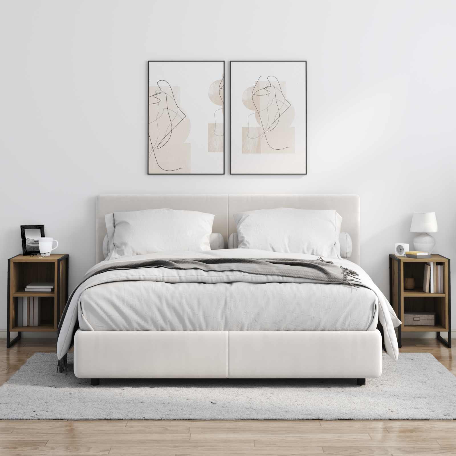 Bedside Table Artisian Oak 39.5 x 30 x 50 cm Engineered Wood