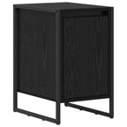 Bedside Table 2 pcs Black Oak 39.5 x 30 x 50 cm Engineered Wood