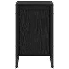 Bedside Table 2 pcs Black Oak 39.5 x 30 x 50 cm Engineered Wood