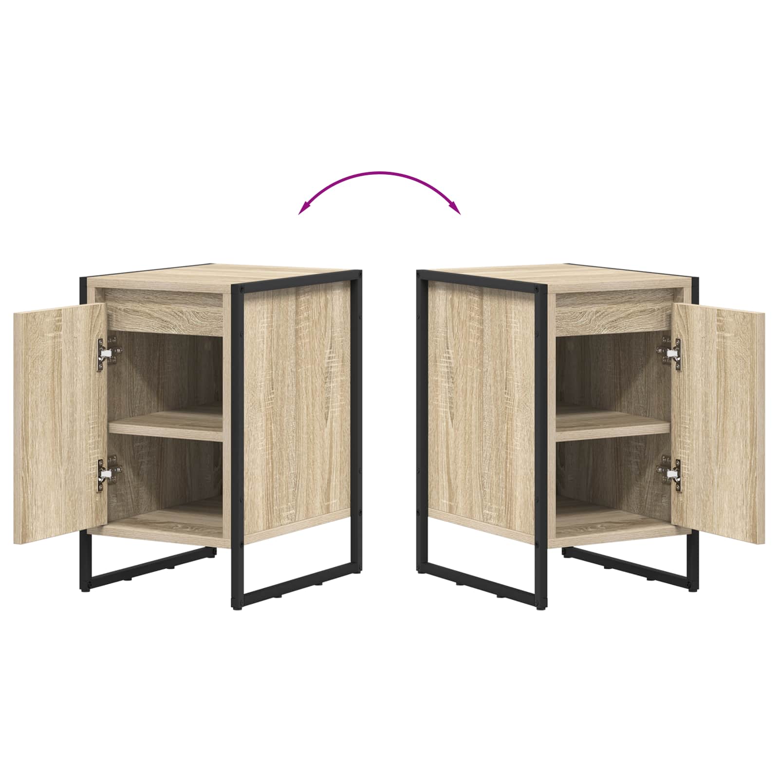 Bedside Table Sonoma 39.5 x 30 x 50 cm Engineered Wood