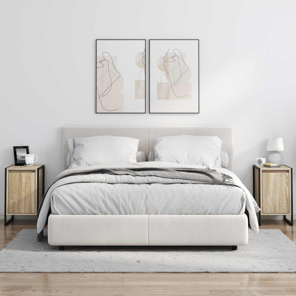 Bedside Table 2 pcs Sonoma 39.5 x 30 x 50 cm Engineered Wood