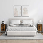 Bedside Table Smoke Oak 39.5 x 30 x 50 cm Engineered Wood