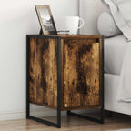 Bedside Table 2 pcs Smoke Oak 39.5 x 30 x 50 cm Engineered Wood