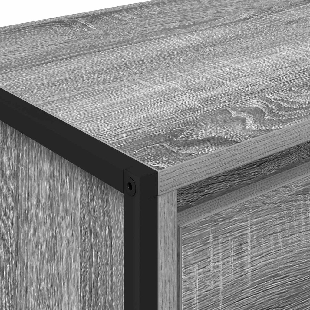 Bedside Table Grey Sonoma 39.5 x 30 x 50 cm Engineered Wood