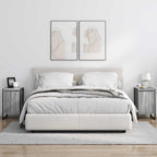 Bedside Table Grey Sonoma 39.5 x 30 x 50 cm Engineered Wood