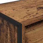 Bedside Table Old Wood 39.5 x 30 x 50 cm Engineered Wood