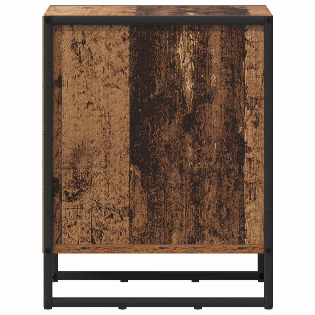 Bedside Table Old Wood 39.5 x 30 x 50 cm Engineered Wood