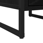 Bedside Table 2 pcs Black Oak 39.5 x 30 x 50 cm Engineered Wood