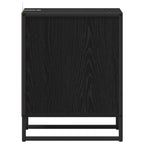 Bedside Table 2 pcs Black Oak 39.5 x 30 x 50 cm Engineered Wood