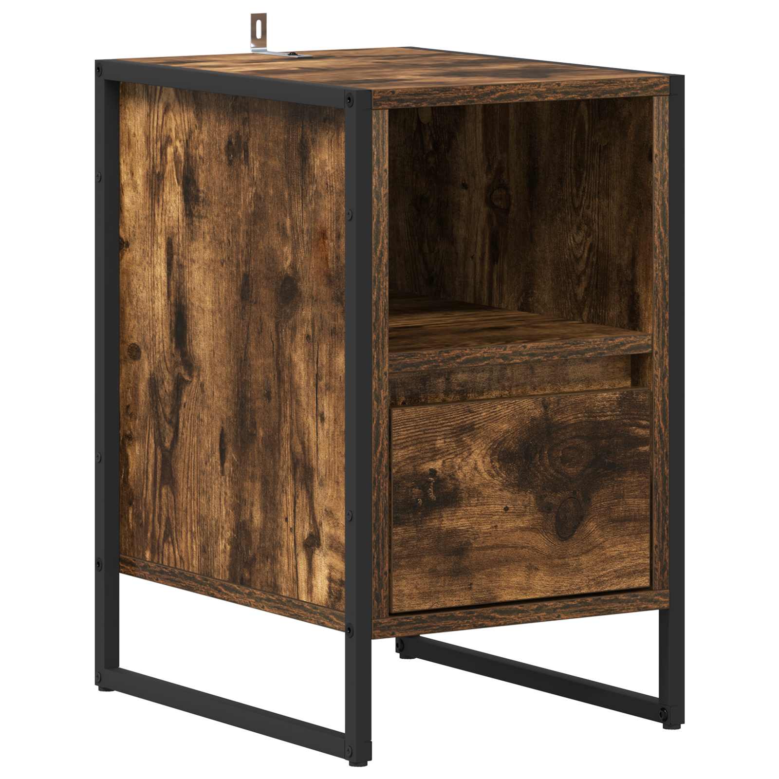 Bedside Table Smoke Oak 39.5 x 30 x 50 cm Engineered Wood