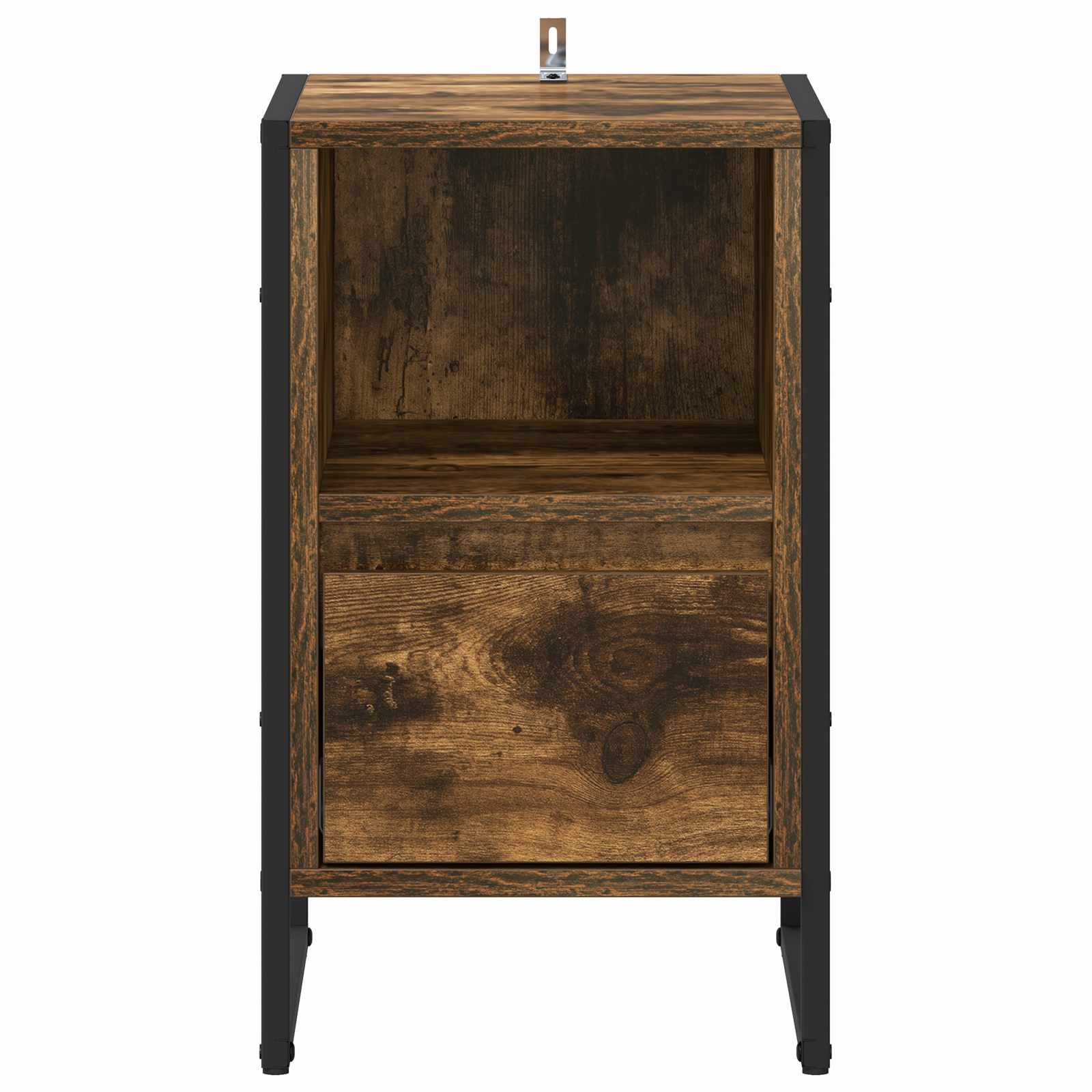 Bedside Table Smoke Oak 39.5 x 30 x 50 cm Engineered Wood