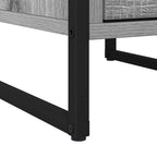 Bedside Table Grey Sonoma 39.5 x 30 x 50 cm Engineered Wood