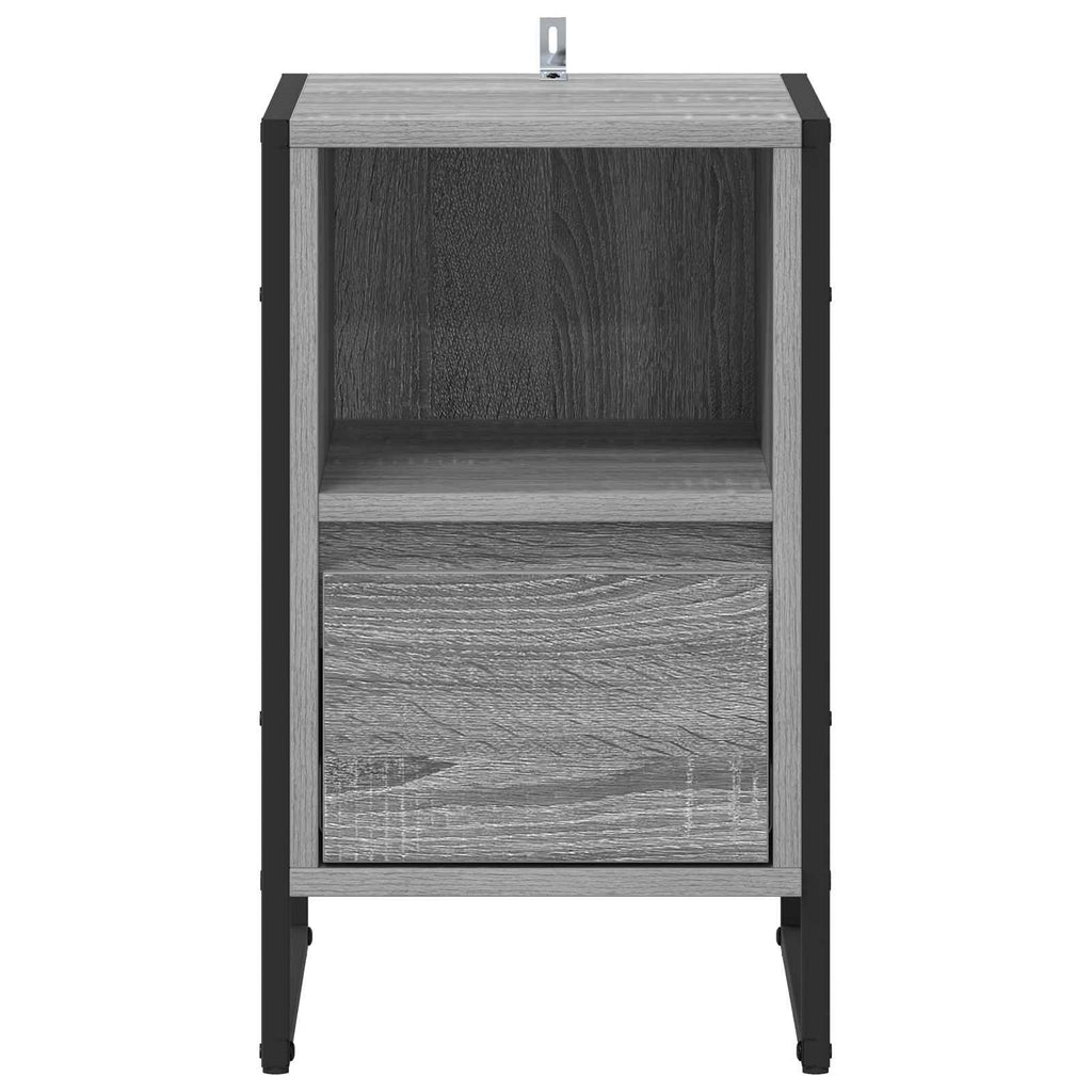 Bedside Table Grey Sonoma 39.5 x 30 x 50 cm Engineered Wood