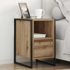 Bedside Table Artisian Oak 39.5 x 30 x 50 cm Engineered Wood
